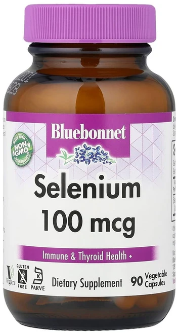 블루보넷 셀레늄 100mcg 브이캡 비건, 1개, 90정 - 쿠팡