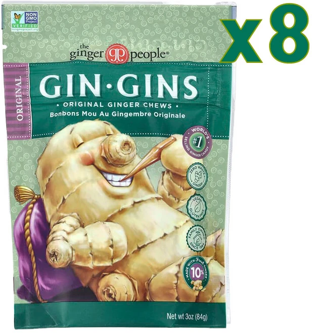 진저피플 진진 생강 진저 츄 오리지널, 84g, 8개 - 쿠팡