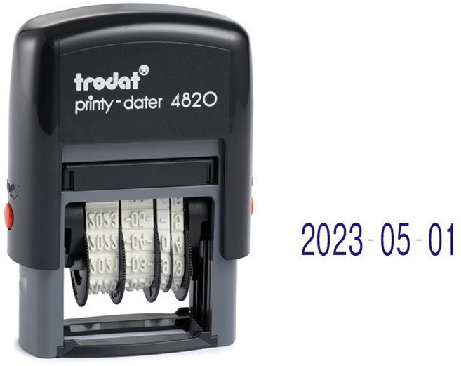 트로닷 4820 날짜스탬프 날짜일부인 구문일부인 자동일부인 4mm, 1개, 청보라