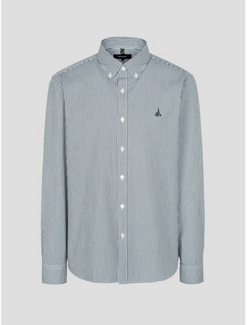 브랜드정품 빈폴 BEANPOLE MEN Essential 플레인 스트라이프 셔츠 - 그린 287775