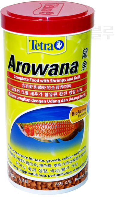 테트라 아로와나 1000ml/홍룡 금룡 사료 열대어사료 1000ml, 1L, 1개