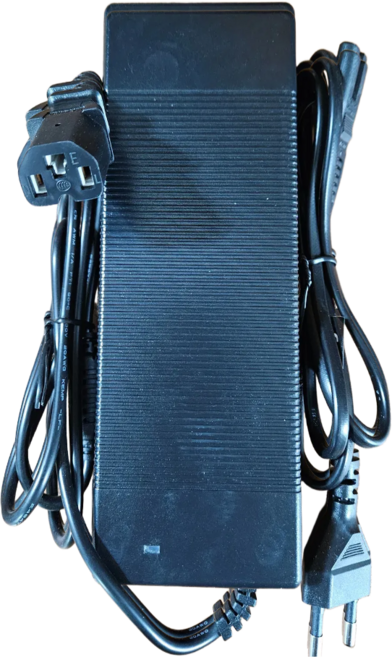 RAING 에이유테크 전기자전거 스카닉 충전기호환 54.6V (48V 배터리용), 옵션07, IEC 파워단자, 54.6V 2A, 1개, 블랙