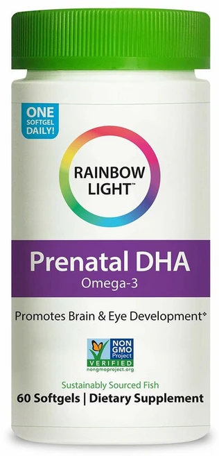 Rainbow Light Prenatal Dha 레인보우 라이트 오메가3 임산부용 60정, 1개 - 쿠팡