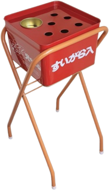 웰스원 야마자키 업소용 스탠드 대형 재떨이 개업선물 야외 일본 YSG-240, 1세트