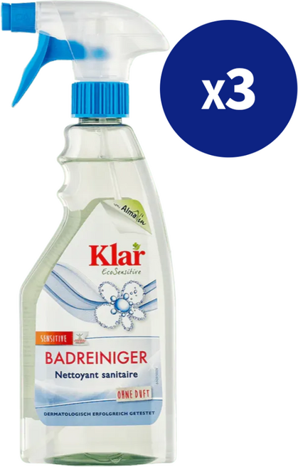 클라 독일 유기농 욕실 세정제 Klar Badreiniger 500ml x 3개 화장실 청소 세제, 1개