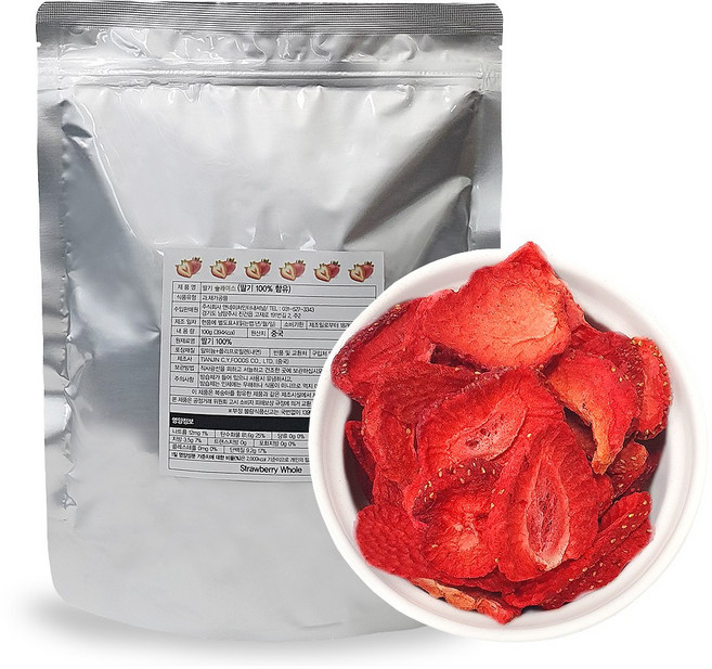 앤네이처 동결건조 딸기슬라이스, 100g, 2개