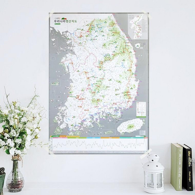 우리나라 3000 명산지도 + 핀스티커 - 한국100대명산 백두대간 트래킹 등산지도 대한민국 지도, 상세페이지 참조, 상세페이지 참조, 상세페이지 참조