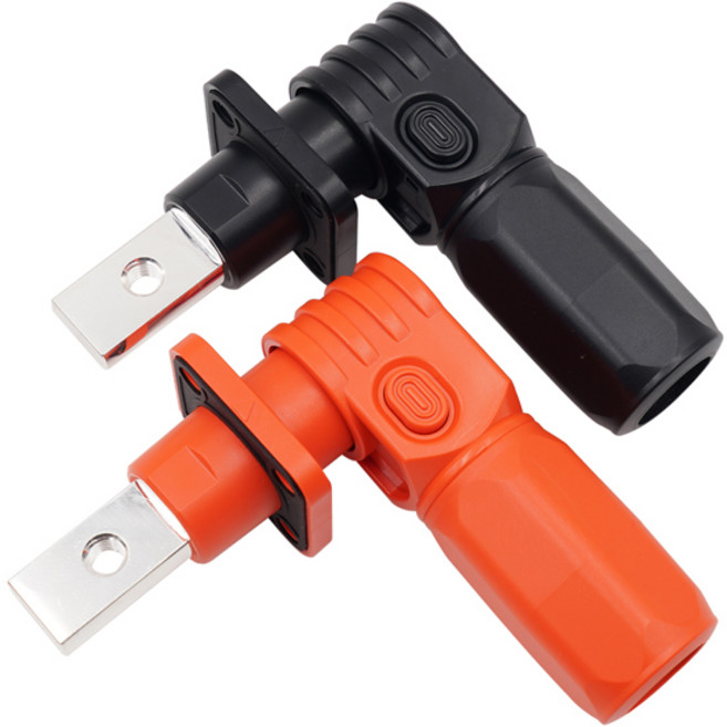 2PCS 120A 200A 1000V 단일 구리 코어 커넥터 커넥터 에너지 방수 플러그 빠른 터미널 새로운 저장 빨간색 에너지, 200A T Bla Orange, 1개