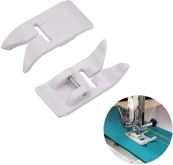 도나토르 가정용 PVC 테프론 노루발 2p, 2개, 화이트