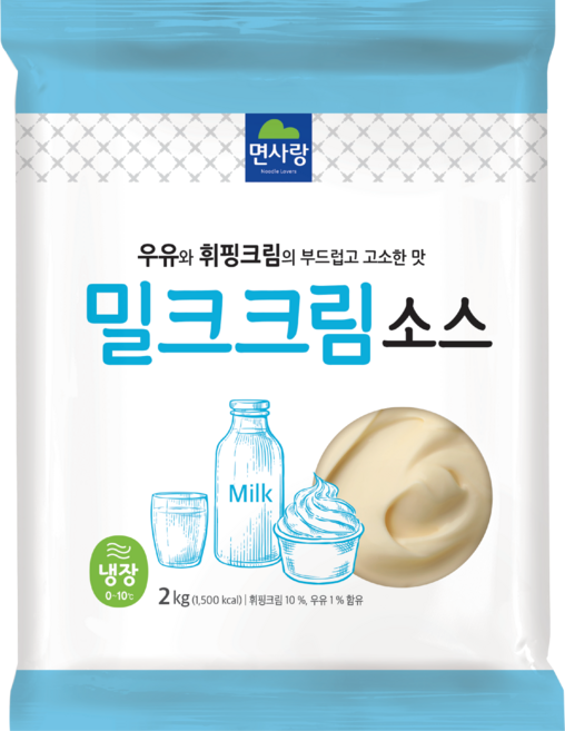 밀크크림소스 면사랑, 1개, 2kg
