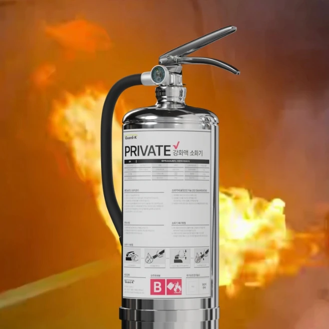 [2L] PRIVATE B형 소화기 리튬배터리 화재 NTA-8133 테스트 완료_가드케이 남부, 1개, 2L - 쿠팡