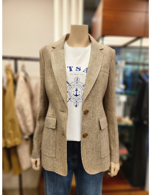 [BCBG] 비씨비지 헤링본 린넨 자켓 B5B3J102