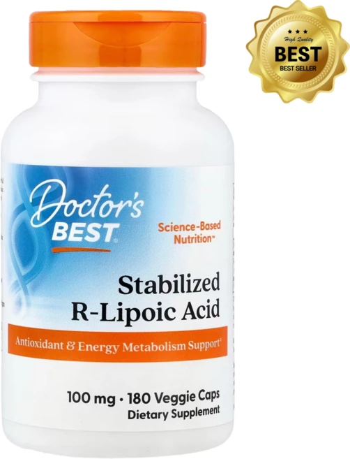Doctor's Best 안정화된 R-리포산 100mg 베지 캡슐 180정 DRB-00229, 100 mg, 1개, 180회분 - 쿠팡