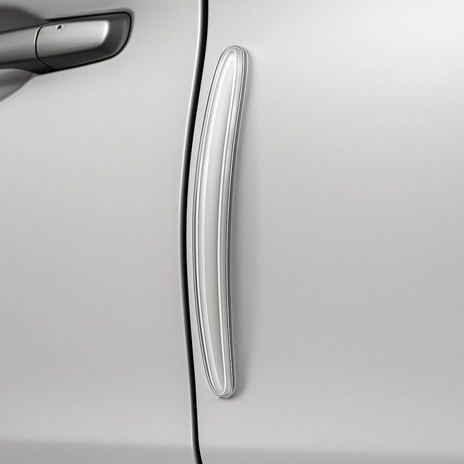 지오베르 흔적없는 자동차 실리콘 차량 문콕방지 차문콕 도어가드, 6개, 투명