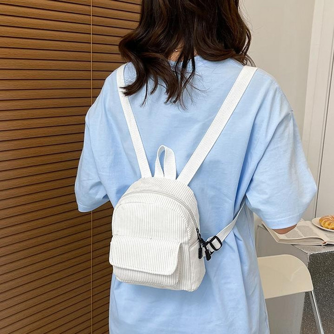 투니스 여성 심플 캐주얼 레트로 스몰 백팩