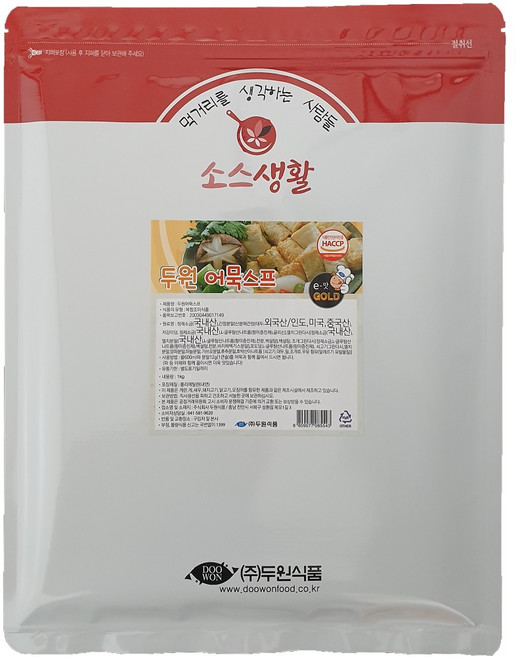 어묵 스프 분말, 1개, 1kg