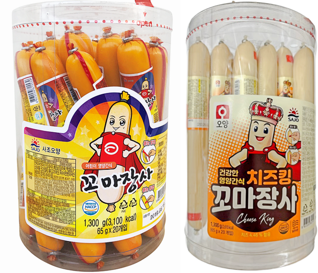 사조 꼬마장사 1300그램 + 치즈킹 소시지(결합구성), 1개, 2.7kg