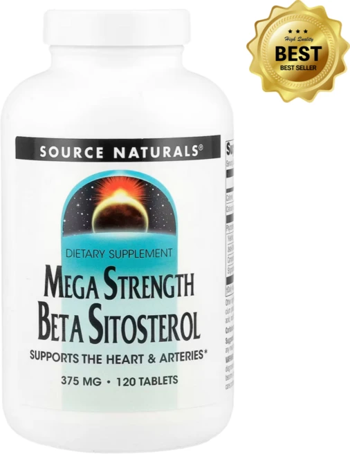 소스내추럴스 메가 스트렝스 베타 시토스테롤 375mg 120정 허브 퍼물라 / 해외직구 미국정품, 1개 - 쿠팡