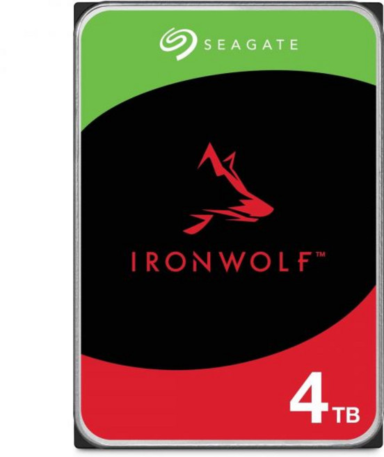 Seagate IronWolf 12TB NAS 내장 하드 드라이브 HDD – CMR 3.5인치 SATA 6Gbs 7200RPM 256MB 캐시 RAID 네트워크 연결 스토리지S, 4TB