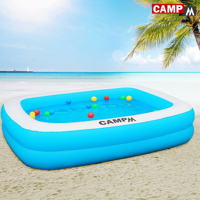 캠프엠 풀장 물놀이 대형 유아 사각 베란다 미니 수영장 소형 특대형 중형 어린이 어른용 튜브 이동식 기둥 용품 프레임 실내 가정용 아기 야외 간이 옥상 AFYHE_30 [풀장모음], 캠프엠_자이언트 풀장, 1개