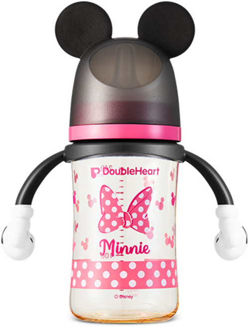 더블하트 디즈니 에디션 미니 젖병 240ml(핸들포함), 1박스, 240ml