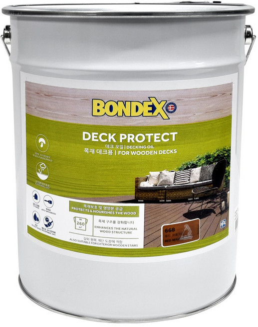 본덱스 데킹 오일 (20L) 하드우드 데크 전용 마감 오일스테인, 900 투명, 1개