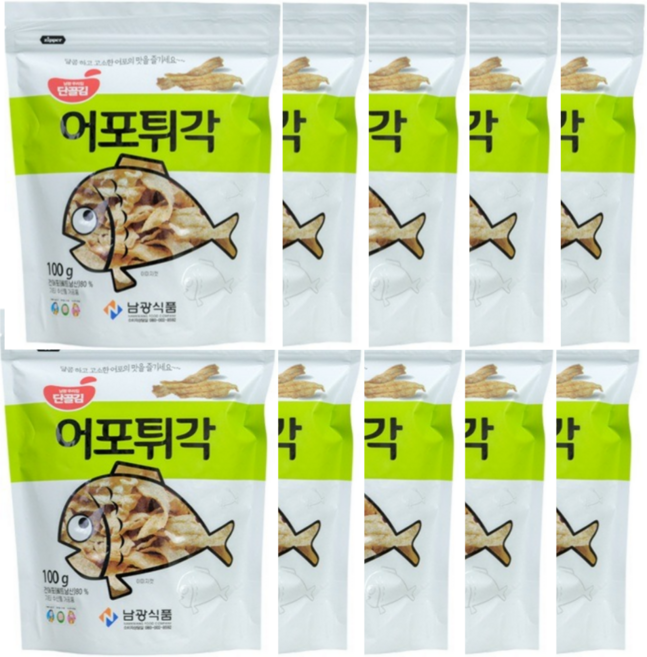(남광식품)달콤하고 고소한 어포튀각 100g 맛나요, 20개