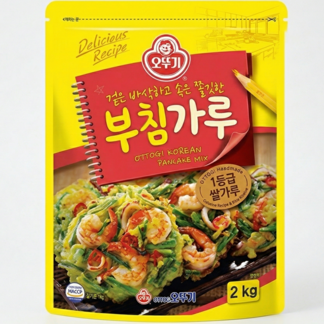 바싹바싹 맛있는 오뚜기 부침가루, 6개, 2kg
