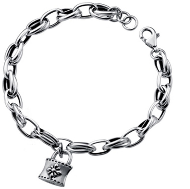 에르모사제이 W062 실버 925 볼드 체인 은 팔찌