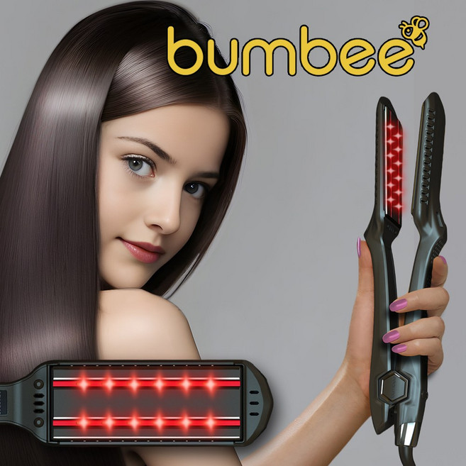 범비 범비7 듀얼원적외선 판고데기 매직기 전문가용 미용실 헤어매직기, 블랙다이아몬드, 블랙