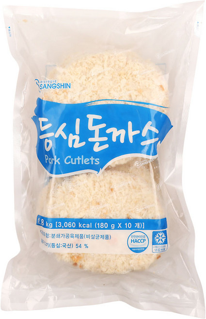 통등심돈까스 1.8KG(180Gx10입)㈜상신종합식품, 1개, 1.8kg