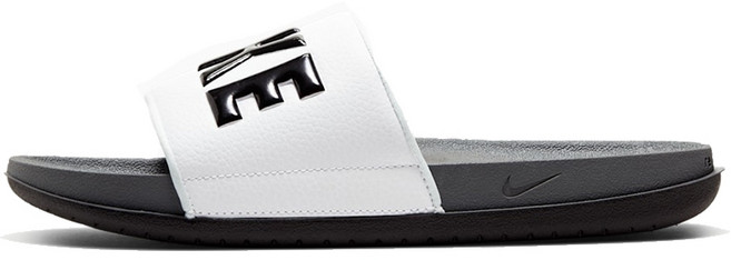 NIKE 男 OFFCOURT SLIDE 拖鞋, BQ4639001(黑白),US13-31CM, 黑白