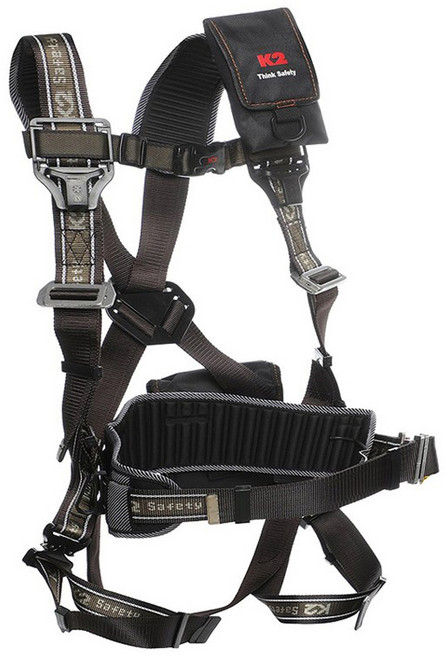 K2 세이프티 KB-9201 안전벨트 전체식 엘라스틱 싱글 안전띠 건설현장, 1개