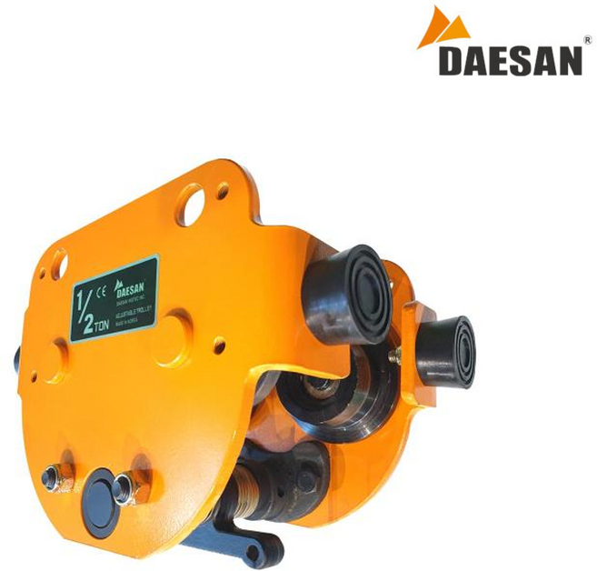 대산 대산호이스트 플레이트롤리 PT-500 수동 트롤리 리프트 도레 트로리, 1개