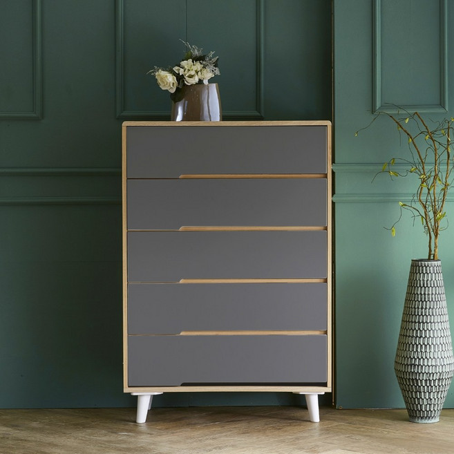 동서가구 라델 800 서랍장, 그레이, 5단