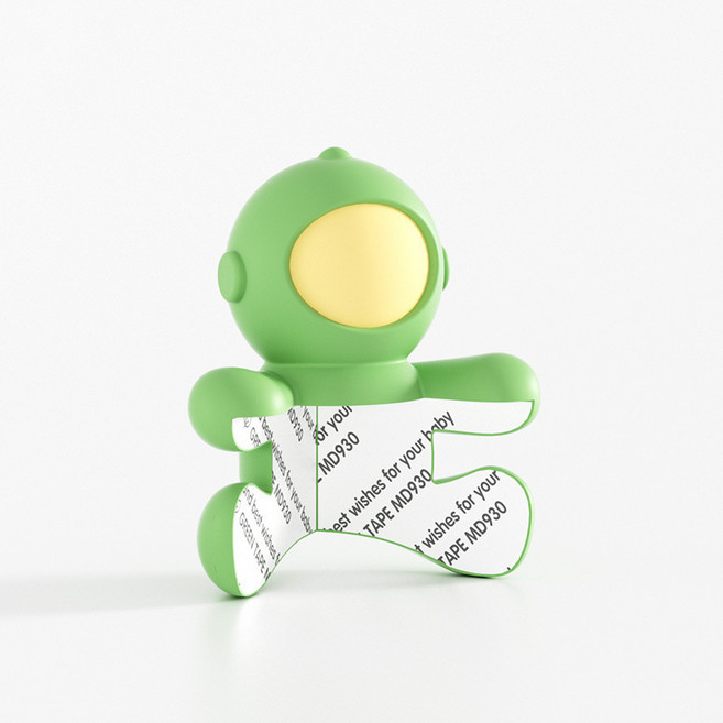 메이홈 우주비행사 모서리 충돌 방지 실리콘 보호대 4P, 그린, 4개