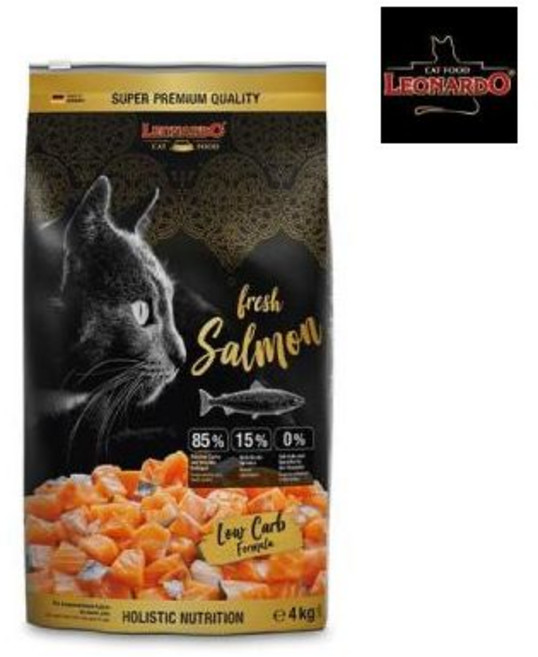 레오나르도 순수생육 연어 홀리스틱 고양이사료, 레오나르도 고양이 순수생육, 1개, 4kg