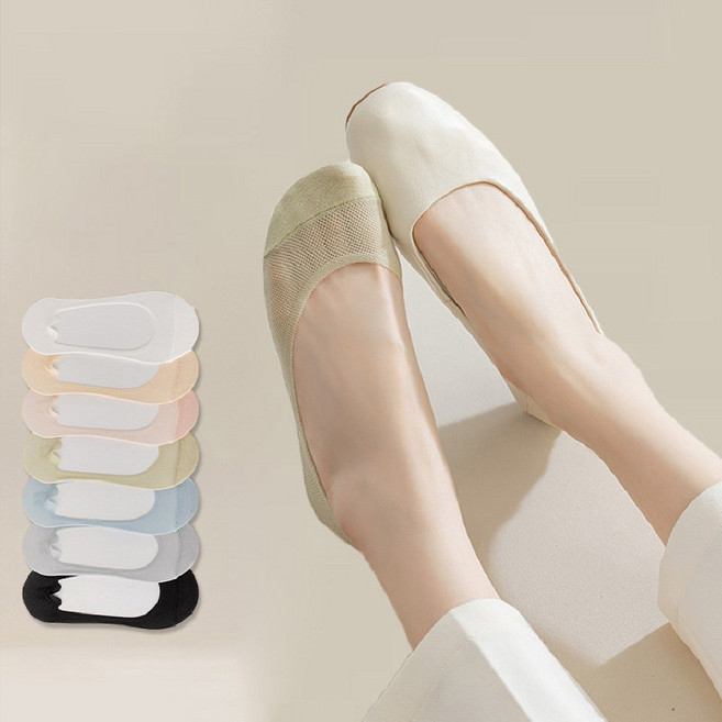 여성 덧신 양말 메쉬 안벗겨지는 페이크삭스 7종 세트