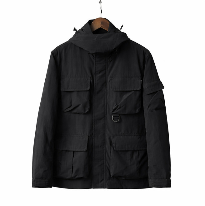 차쿠 남성 바람막이 점퍼 밀리터리룩 군용 전술 멀티 포켓 후드 아웃도어 자켓 간절기