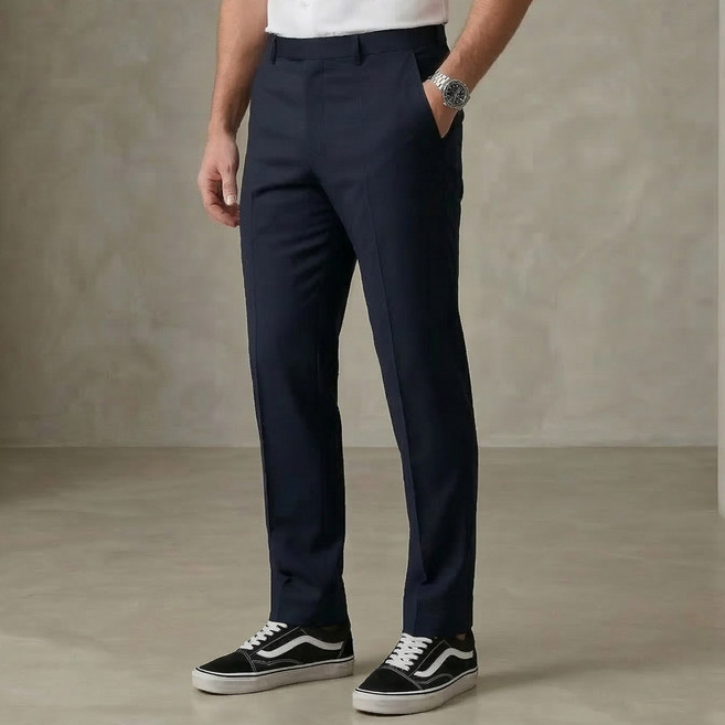 빅사이즈 남성 여름 30~42 허리밴딩 캐주얼 스판 정장바지 시원한 신사바지 기지바지