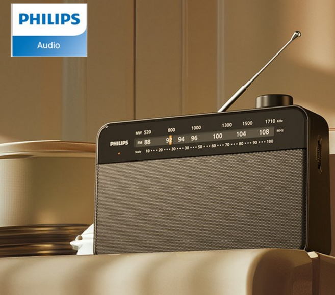 고감도 아날로그-라디오 듀얼전원방식 전기+건전지 이어폰단자 뮤직-뉴스모드 스피커내장-O7