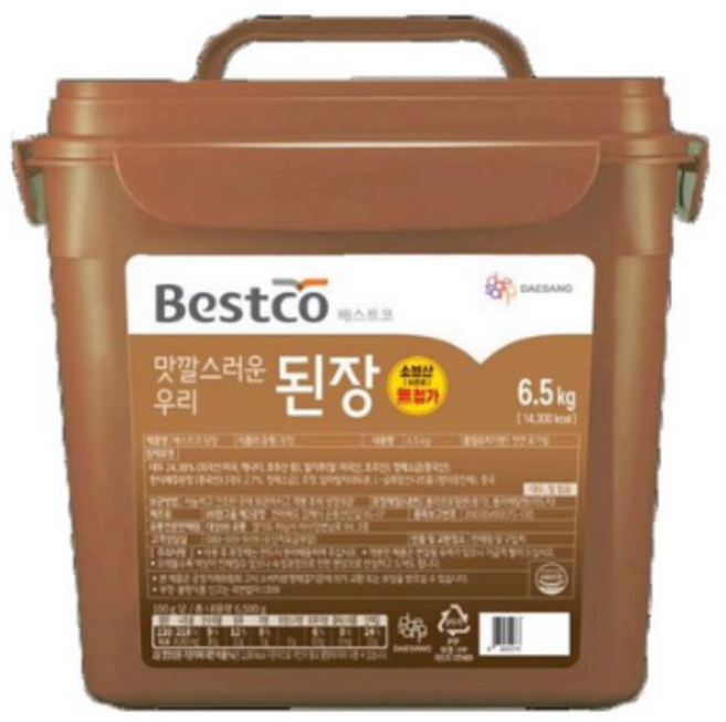 베스트코 된장, 6.5kg, 1개