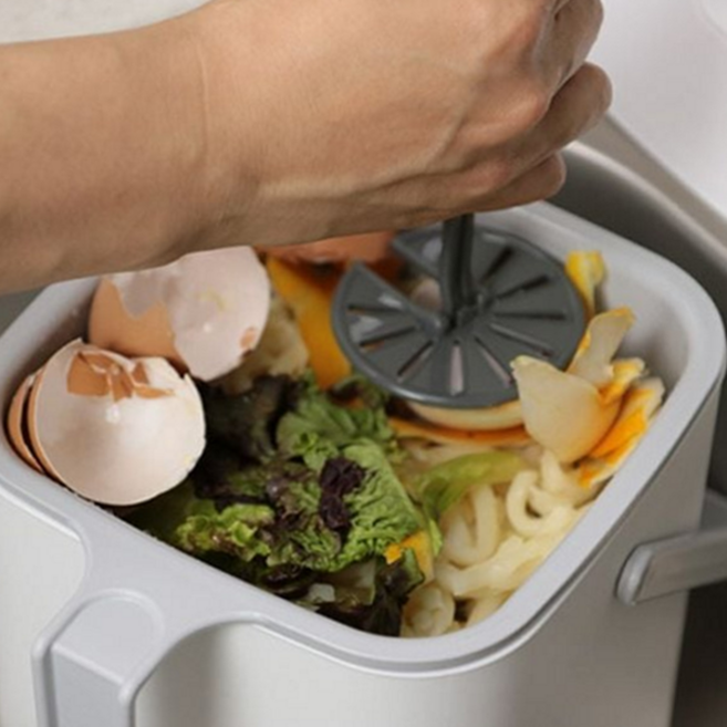 음식물 쓰레기통 물기제거 주방 가정용 음식물 처리 도구 부피 수분제거기 배수구 거름망 압축기 찌꺼기, 그레이, 1개