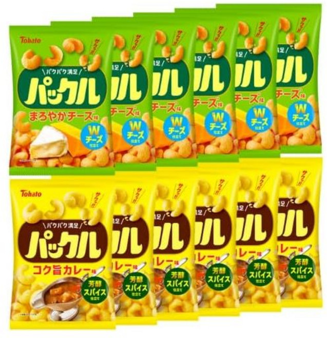 토하토 일본 과자 간식 12개 세트 부드러운 치즈 & 카레맛