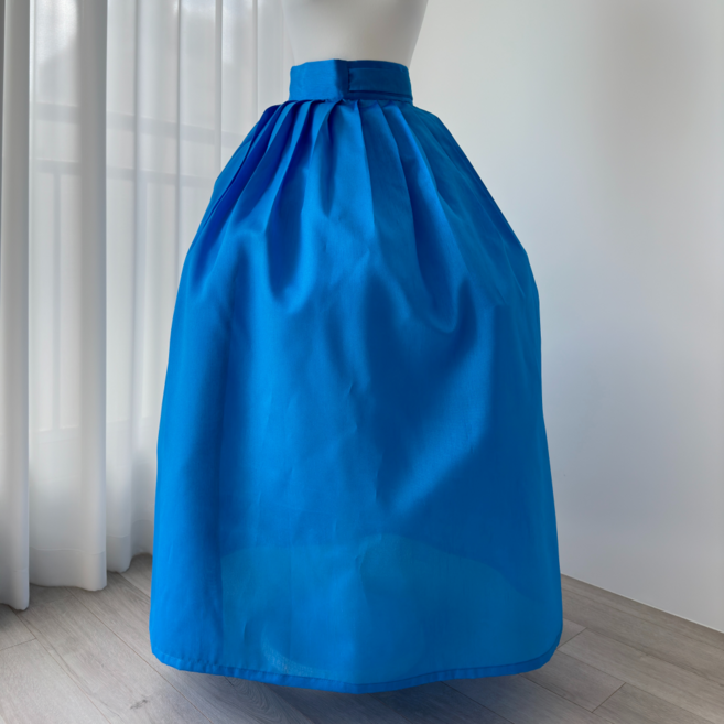 한국무용 풀치마 14색상 개량한복 허리치마 국산 전통 한복 풀치마 라라