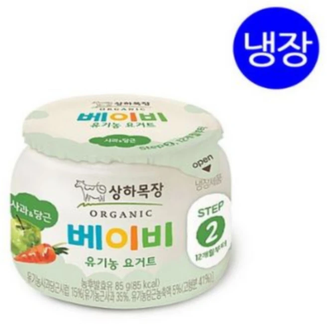 [메가마트]매일 상하목장 유기농 베이비 요쿠르트 85g*4, 사과당근, 85g - 쿠팡