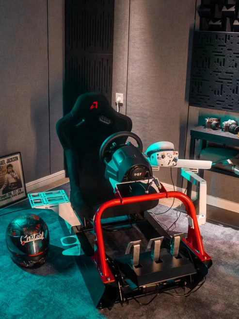 레이싱휠거치대 게임장비 세트 안정, 1개, CS-pro+ F1 의자