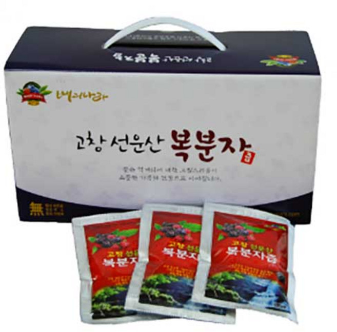 베리나라 고창 선운산 복분자즙, 100ml, 120개입