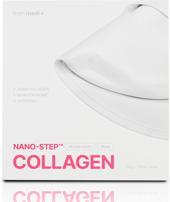 From Medi 프롬메디 NANO 나노 스텝 콜라겐 멜팅 주름개선 마스크팩 콜라겐팩, 1개, 30g, 4개입