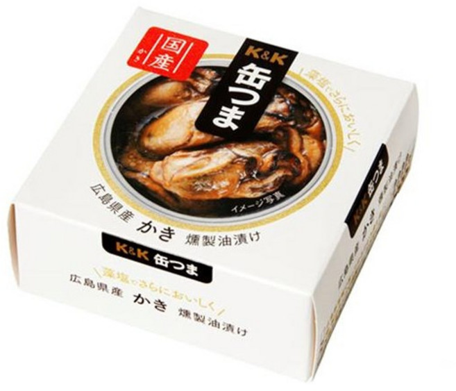 캔에 가득 히로시마산 굴 훈제 오일 통조림 60g, 1개